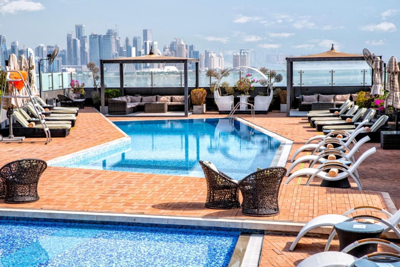 프레이저 스위트 도하 아파트 호텔 외부 사진 Rooftop pool