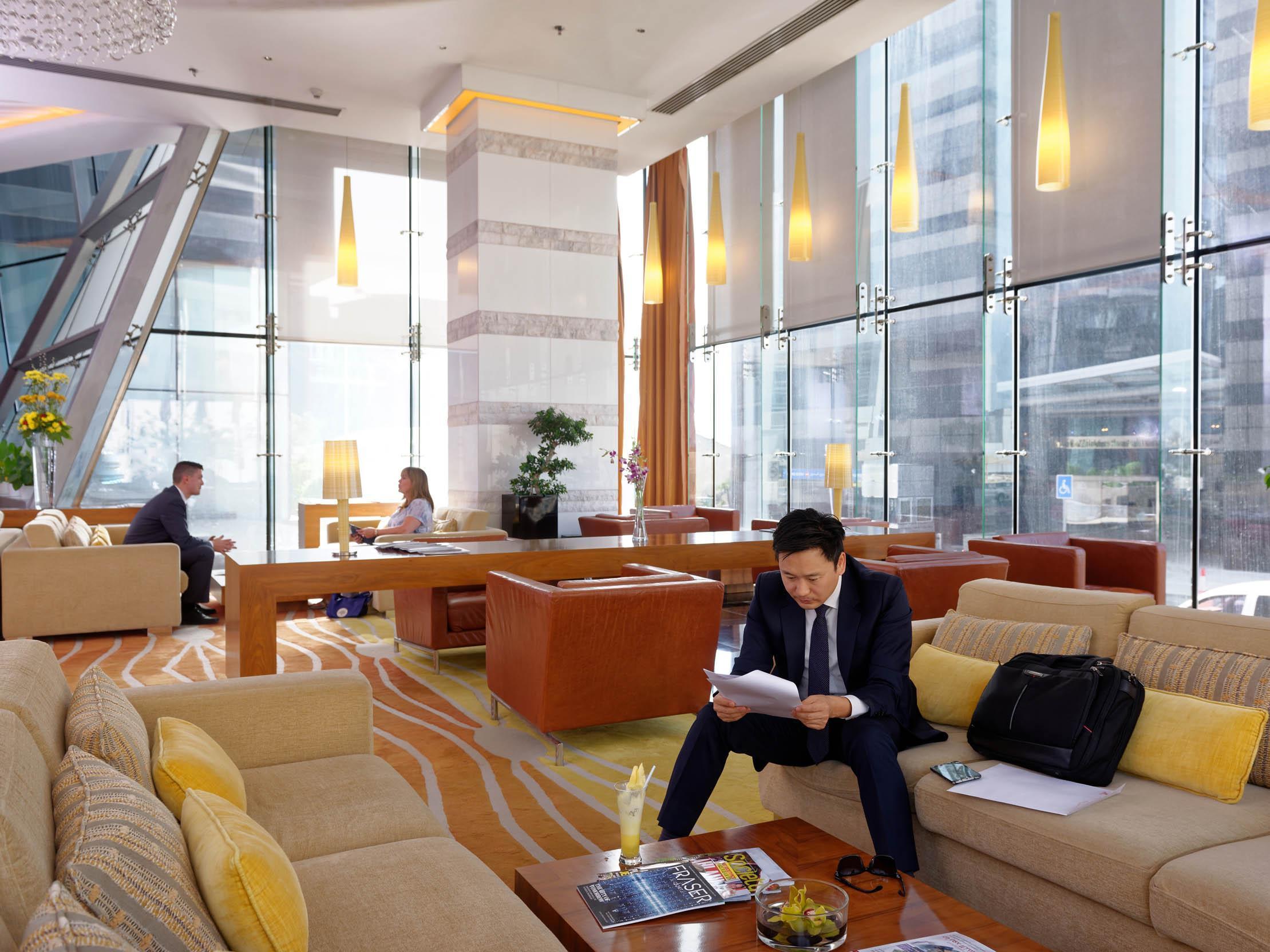 프레이저 스위트 도하 아파트 호텔 외부 사진 The lobby