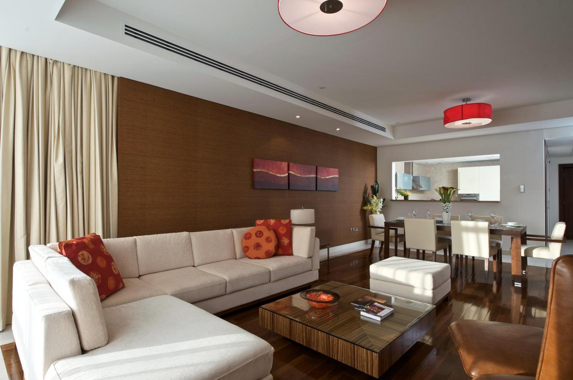 프레이저 스위트 도하 아파트 호텔 외부 사진 A living room